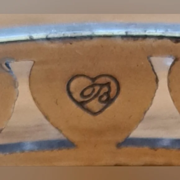 RARE Vintage Brighton Rainbow Heart Swarovski Crystal & Silver Bracelet Jewelry - Picture 4 of 4